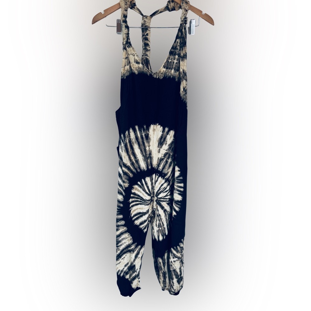 Kathmandu Boho Tie Dye Jumpsuit Romper Harem Pants Festival Hippie SZ OS